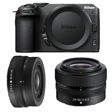 Nikon Z30 Mirrorless Camera with 16-50mm  and  24-50mm Lenses