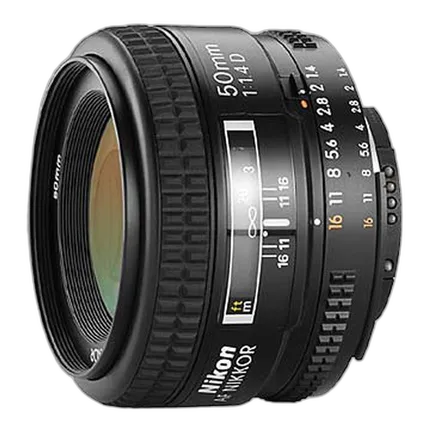 Nikon AF Nikkor 50mm f/1.4D Prime Lens - Black