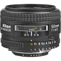 Nikon AF Nikkor 50mm f/1.4D Prime Lens - Black 1