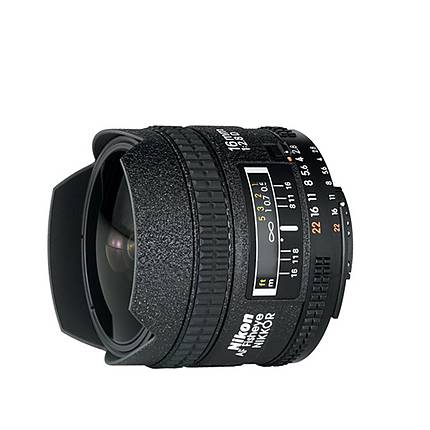 Nikon AF Nikkor 16mm f/2.8D Fisheye Lens - Black