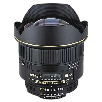 Nikon AF Nikkor 14mm f/2.8D ED Ultra Wide Angle Prime Lens - Black