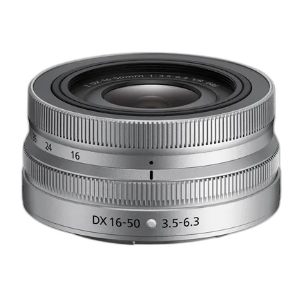 Nikon NIKKOR Z DX 16-50mm f/3.5-6.3 VR Lens (Silver)