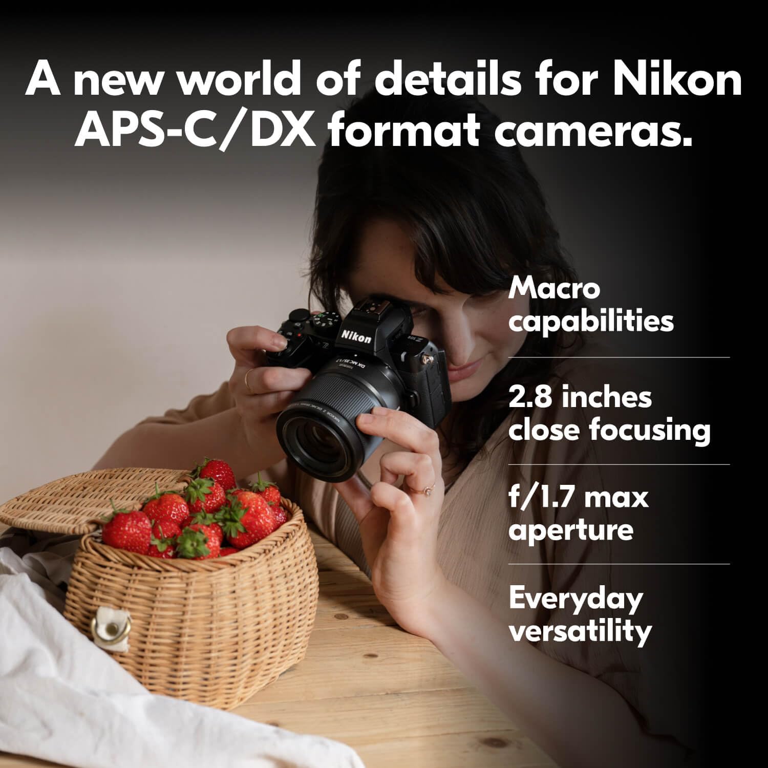 Nikon NIKKOR Z DX MC 35mm f/1.7 for street and everyday photography