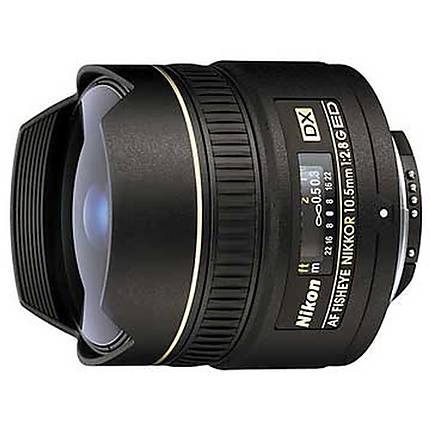 Nikon AF DX Fisheye-Nikkor 10.5mm f/2.8G ED Compact Lens - Black