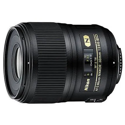 Nikon AF-S Micro Nikkor 60mm f/2.8G ED Standard Macro Lens - Black