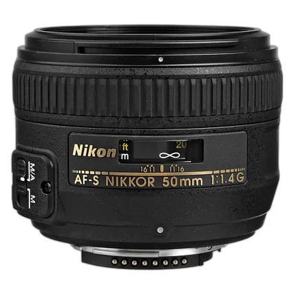 Nikon AF-S Nikkor 50mm f/1.4G Standard Lens - Black