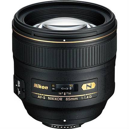 Nikon AF-S Nikkor 85mm f/1.4G Portrait Lens - Black