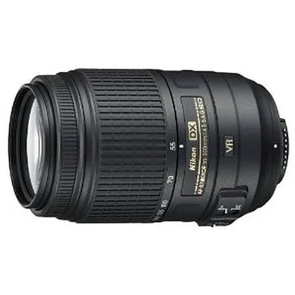Nikon AF-S DX Nikkor 55-300mm f/4.5-5.6G ED VR Super Telephoto Lens - Black