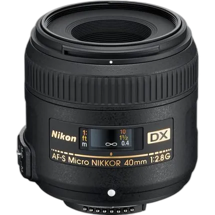 Nikon AF-S DX Micro-Nikkor 40mm f/2.8G Standard Lens - Black
