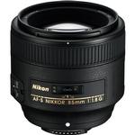 Nikon AF-S Nikkor 85mm f/1.8G Medium Telephoto Portrait Lens - Black