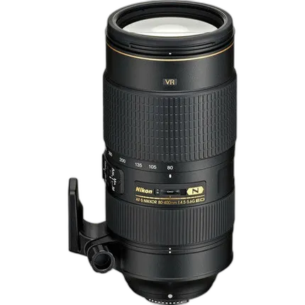 Nikon AF-S Nikkor 80-400mm f/4.5-5.6G ED VR Telephoto Zoom Lens - Black