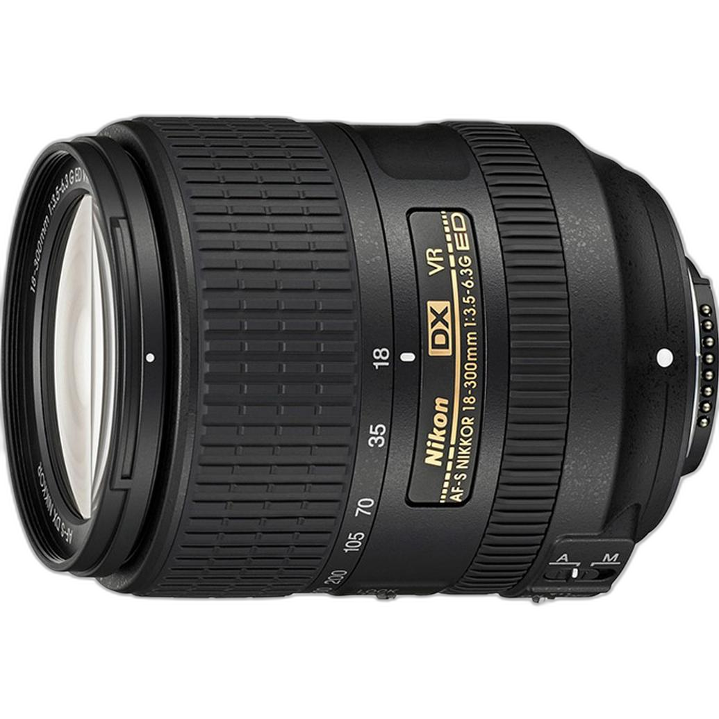 Nikon AF-S DX Nikkor 18-300mm f/3.5-6.3G ED VR Telephoto Lens - Black