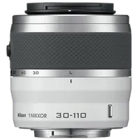 Nikon 1 Nikkor 30-110mm f/3.8-5.6 VR Compact Telephoto Lens - White 0