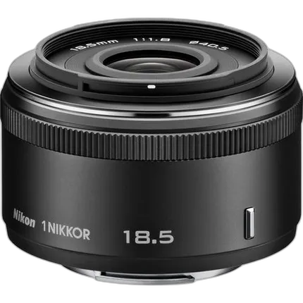 Nikon 1 Nikkor 18.5mm f/1.8 Wide Angle Lens for Nikon 1 - Black