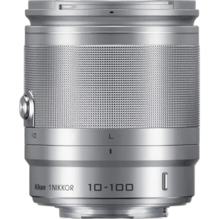 Nikon 1 Nikkor 10-100mm f/4.0-5.6 VR Wide Angle Lens for Nikon 1 - Silver
