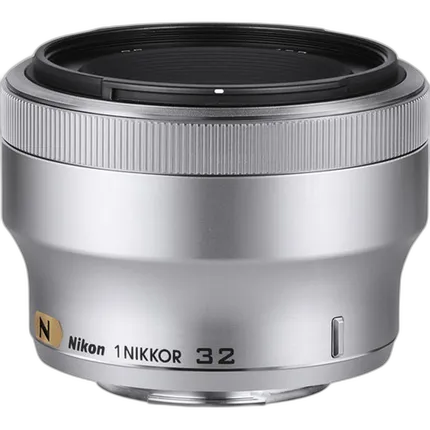 Nikon 1 Nikkor 32mm f/1.2 Medium Telephoto Lens - Silver
