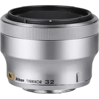 Nikon 1 Nikkor 32mm f/1.2 Medium Telephoto Lens - Silver 0