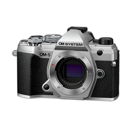 OM SYSTEM OM-5 Mirrorless Camera (Silver, Body Only)