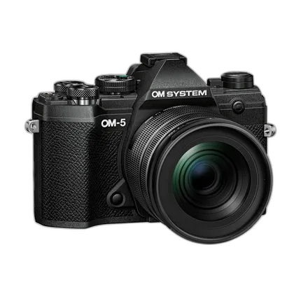 OM SYSTEM OM-5 Mirrorless Camera (Black) with 12-45mm f/4.0 PRO Lens