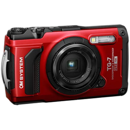 OM SYSTEM Tough TG-7 Digital Camera (Red)