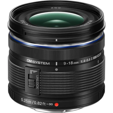 OM SYSTEM M.Zuiko Digital ED 9-18mm f/4-5.6 II Micro Four Thirds Lens