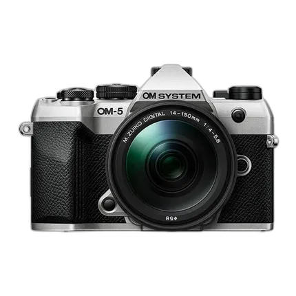 OM SYSTEM OM-5 Mark II Silver w/ M.ZUIKO Digital 14-150mm f4.0-5.6 II