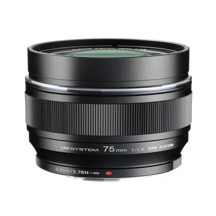 OM SYSTEM M.Zuiko Digital ED 75mm f/1.8 Lens (Micro Four Thirds)