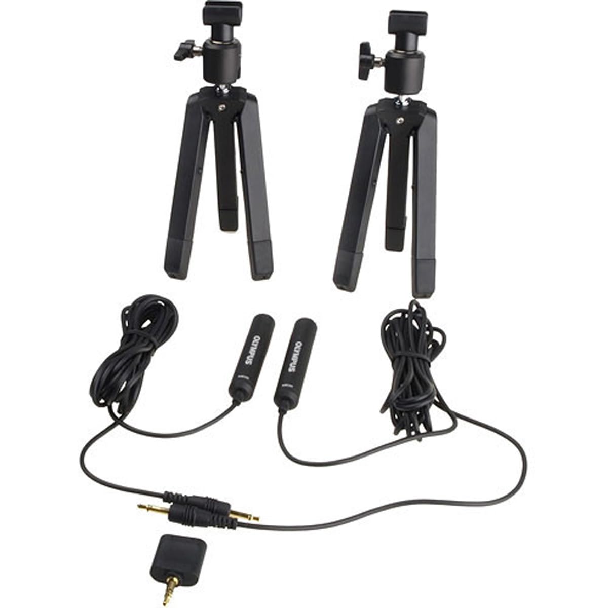 OM SYSTEM ME-30W 2 Channel Microphone Kit for portable interview audio recording