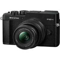 OM SYSTEM PEN Black w/ 14-42mm F3.5-5.6 III  and  40-150mm F4.0-5.6 R BLK Lens K 8