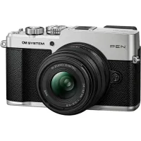 OM SYSTEM PEN Silver w/ 14-42mm F3.5-5.6 III  and  40-150mm F4.0-5.6 R BLK Lens 8