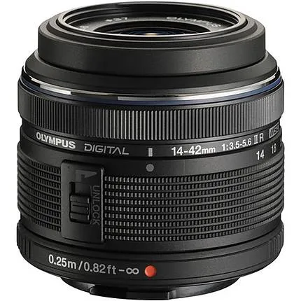 Olympus M.Zuiko 14-42mm f/3.5-5.6 II R Compact Lens - Black