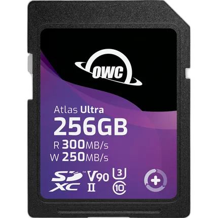 OWC 256GB Atlas Ultra SDXC V90 UHS-II Memory Card