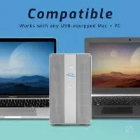 OWC Mercury Elite Pro Dual 16TB 2-Bay USB 3.2 Gen 2 RAID Array 3-Port Hub 1