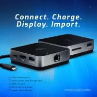 OWC USB-C Travel Dock E Multiport Travel Adapter - Space Gray 1
