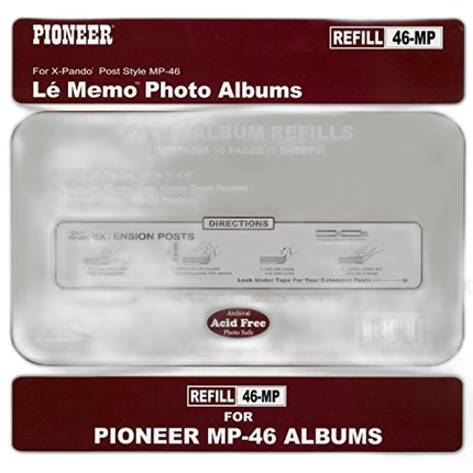 Pioneer Album Refill Pages for MP-46 Album (60 Photos)