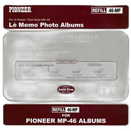 Pioneer Album Refill Pages for MP-46 Album (60 Photos)