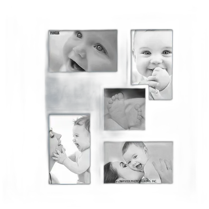 Pioneer 4 x 6 In. Collage Embossed Baby 4-UP Photo Album (240 Photos) - Blue