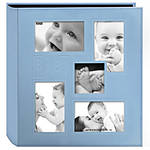 Pioneer 4 x 6 In. Collage Embossed Baby 4-UP Photo Album (240 Photos) - Blue