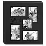 Pioneer 5-up Collage Embossed Family Photo Album - Black (240 4x6 photos)