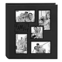 Pioneer 5-up Collage Embossed Family Photo Album - Black (240 4x6 photos) 1