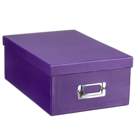 Pioneer Photo Albums 4x7 Photo Storage Box - Purple