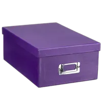 Pioneer Photo Albums 4x7 Photo Storage Box - Purple 0