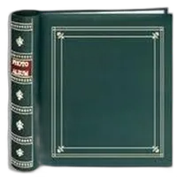 Pioneer 4 x 6 In. Bi-Directional Memo Photo Album (200 Photos) - Green 0