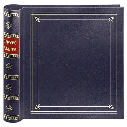 Pioneer 4 x 6 In. Bi-Directional Memo Photo Album (200 Photos) - Navy Blue