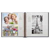 Pioneer 4 x 6 In. Bi-Directional Memo Photo Album (200 Photos) - Navy Blue 1