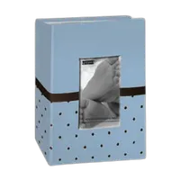 Pioneer 4 x 6 In. Baby Embroidered Frame Fabric Photo Album (100 Pages)-Blue 1