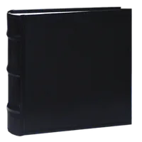 Pioneer 4 x 6 In. Sewn Leather Bi-Directional Photo Album (100 Photos)-Black 0