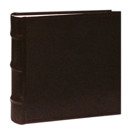 Pioneer 4 x 6 In. Sewn Leather Bi-Directional Photo Album (100 Photos)-Brown