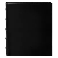 Pioneer 4 x 6 In. Sewn Leather Bi-Directional Photo Album (200 Photos)-Black 0