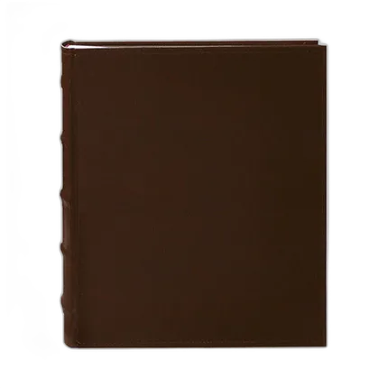 Pioneer 4 x 6 In. Sewn Leather Bi-Directional Photo Album (200 Photos)-Brown